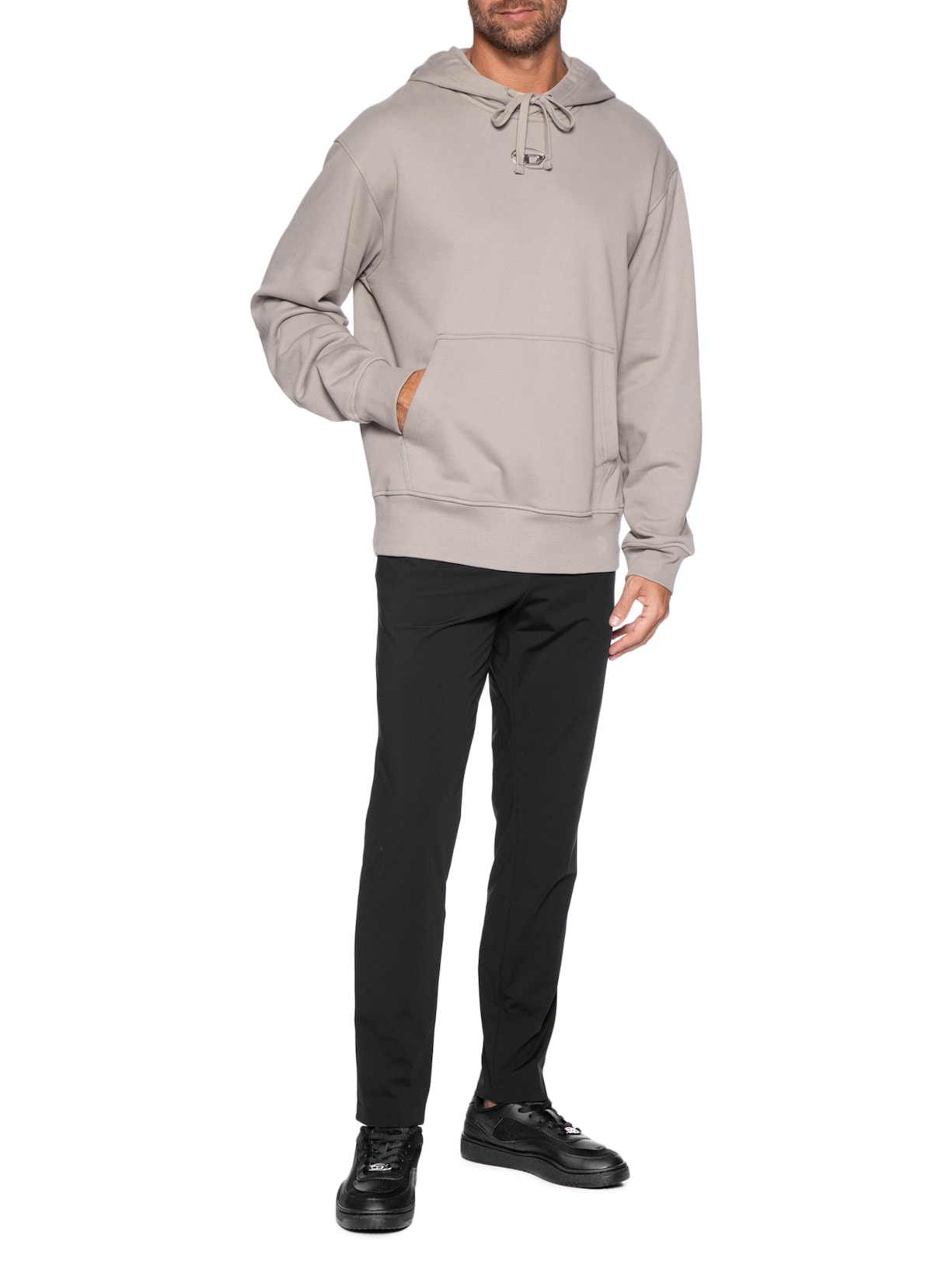 Tênis Masculino S-Oval Skate Low Sneakers Preto Diesel