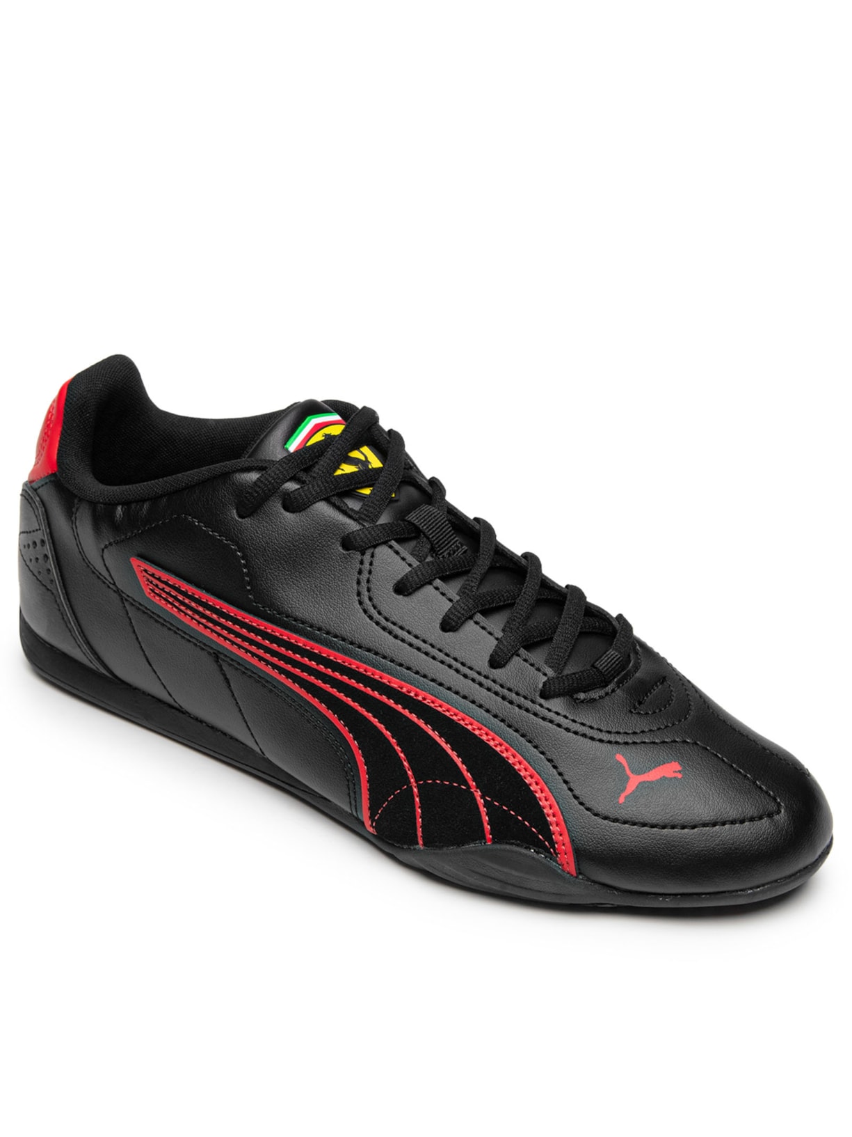 Tênis Masculino Scuderia Ferrari Catch Preto Puma + Ferrari