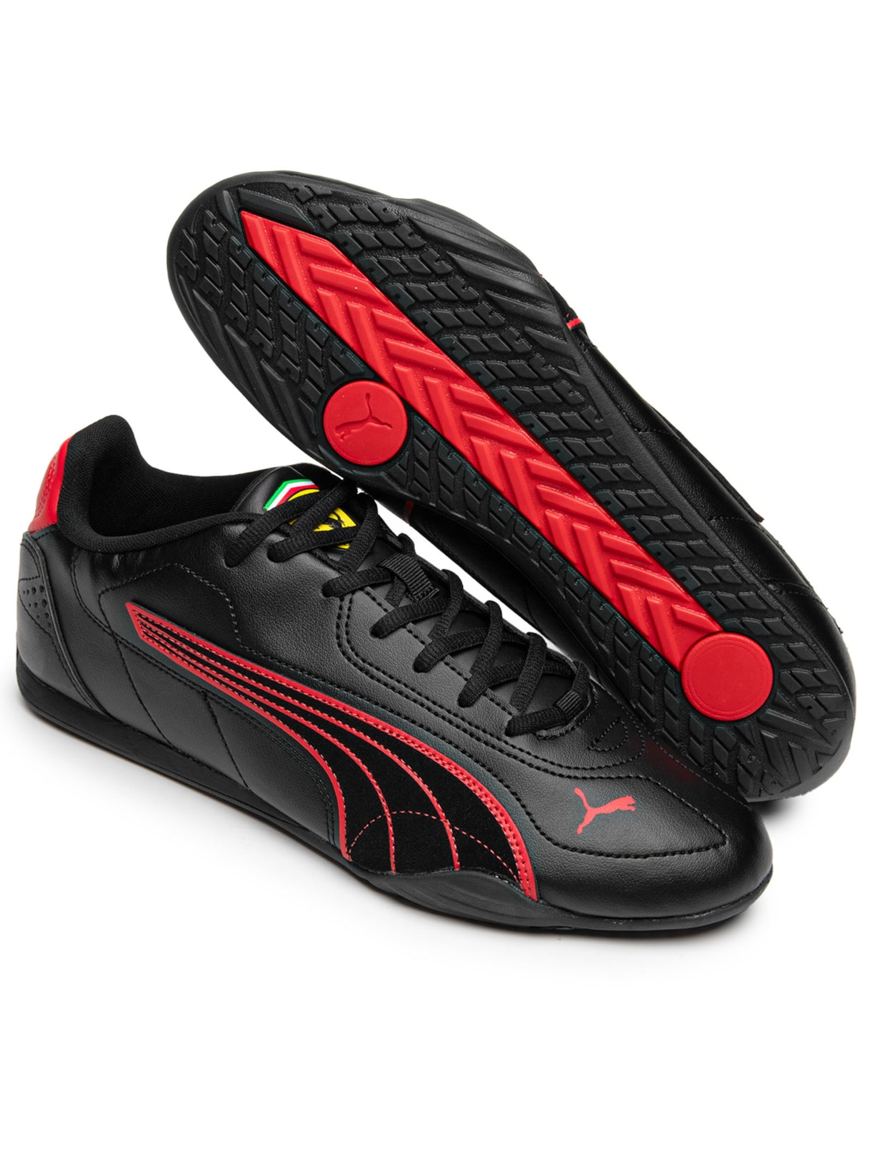 Tênis Masculino Scuderia Ferrari Catch Preto Puma + Ferrari