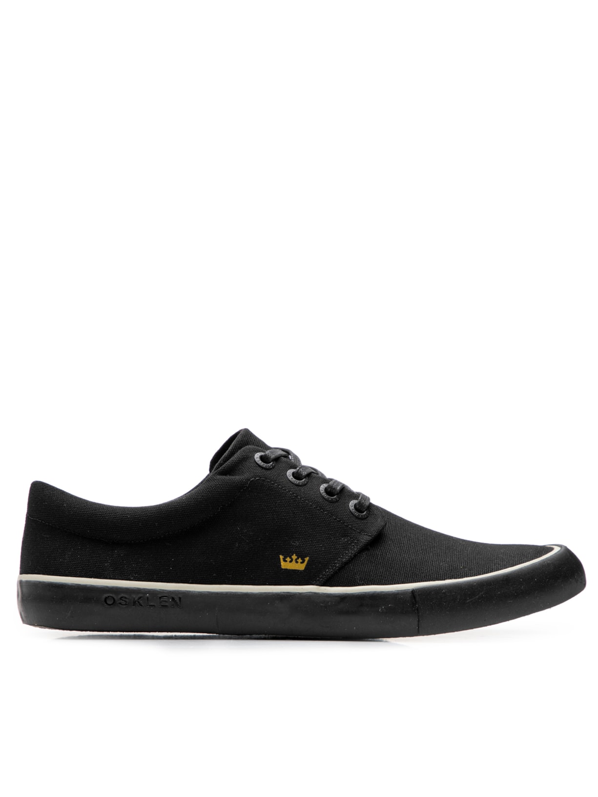 Tênis Masculino Skate Boarding Lona Black Sole - Preto