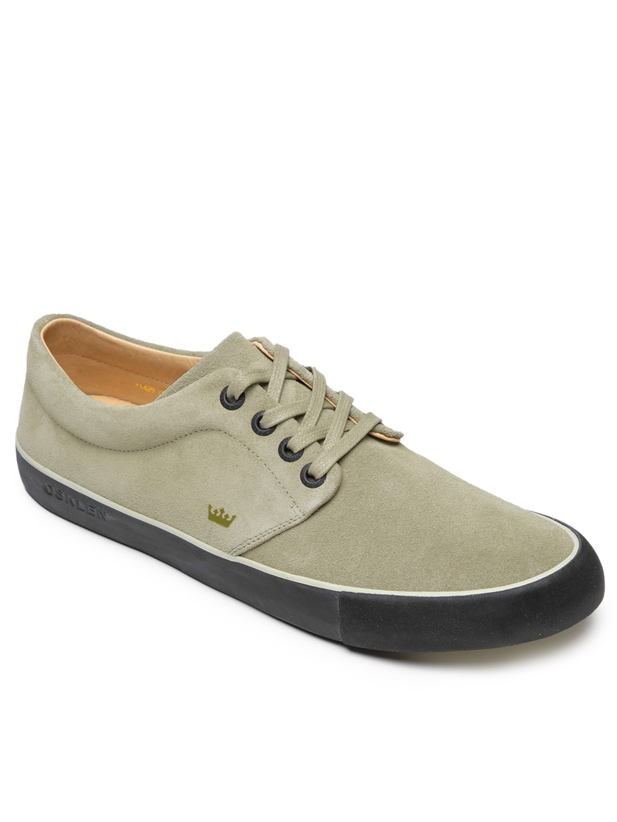 Tênis Masculino Skateboarding Camurça Black Sole M Bege Osklen