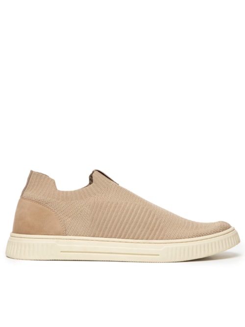 Tênis Masculino Slip On - Bege