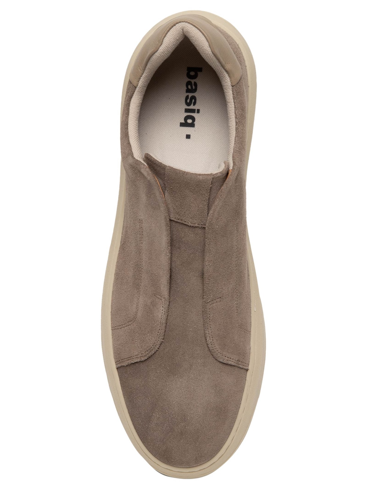 Tênis Masculino Slip On em Camurça – Bege Basiq Men