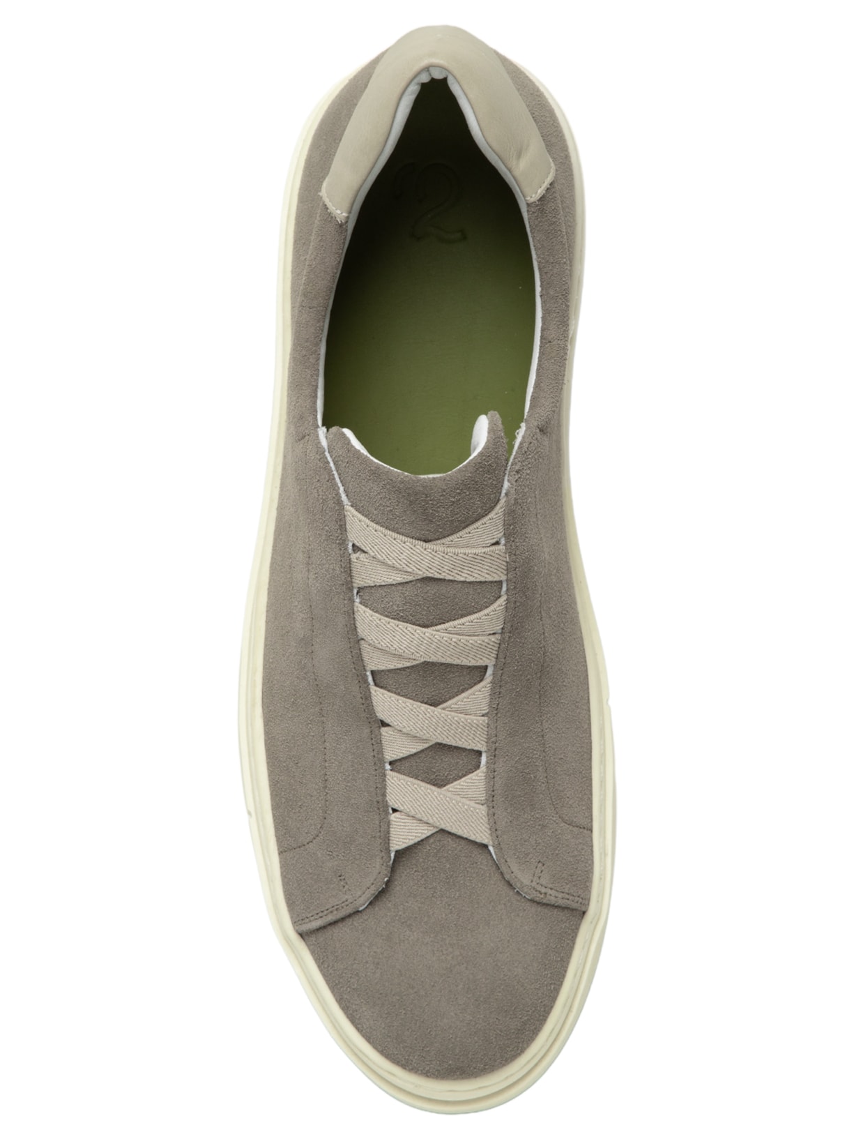 Tênis Masculino Slip On Em Couro Legítimo Bege '2 Essential