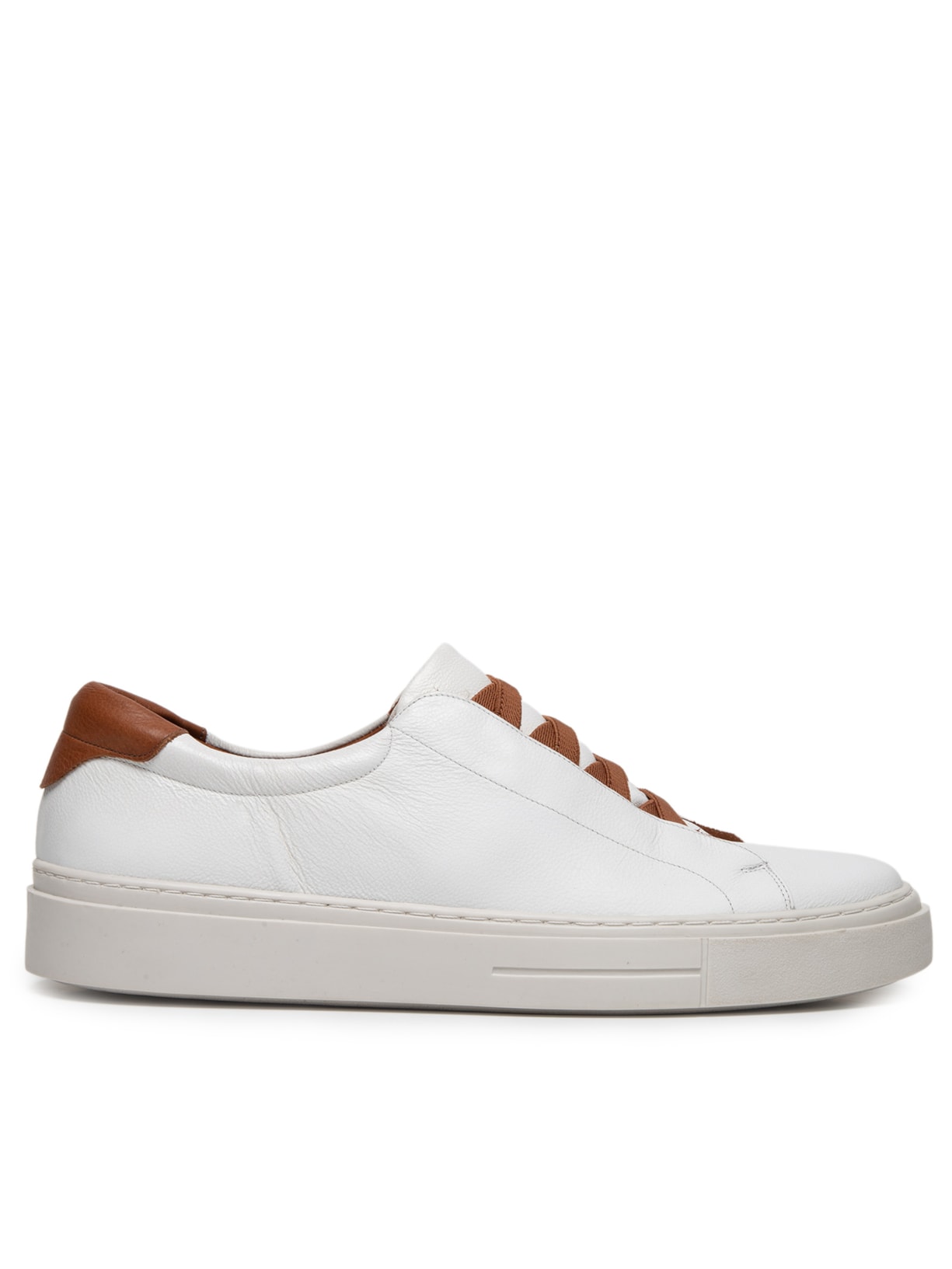 Tênis Masculino Slip On Em Couro Legítimo - Branco
