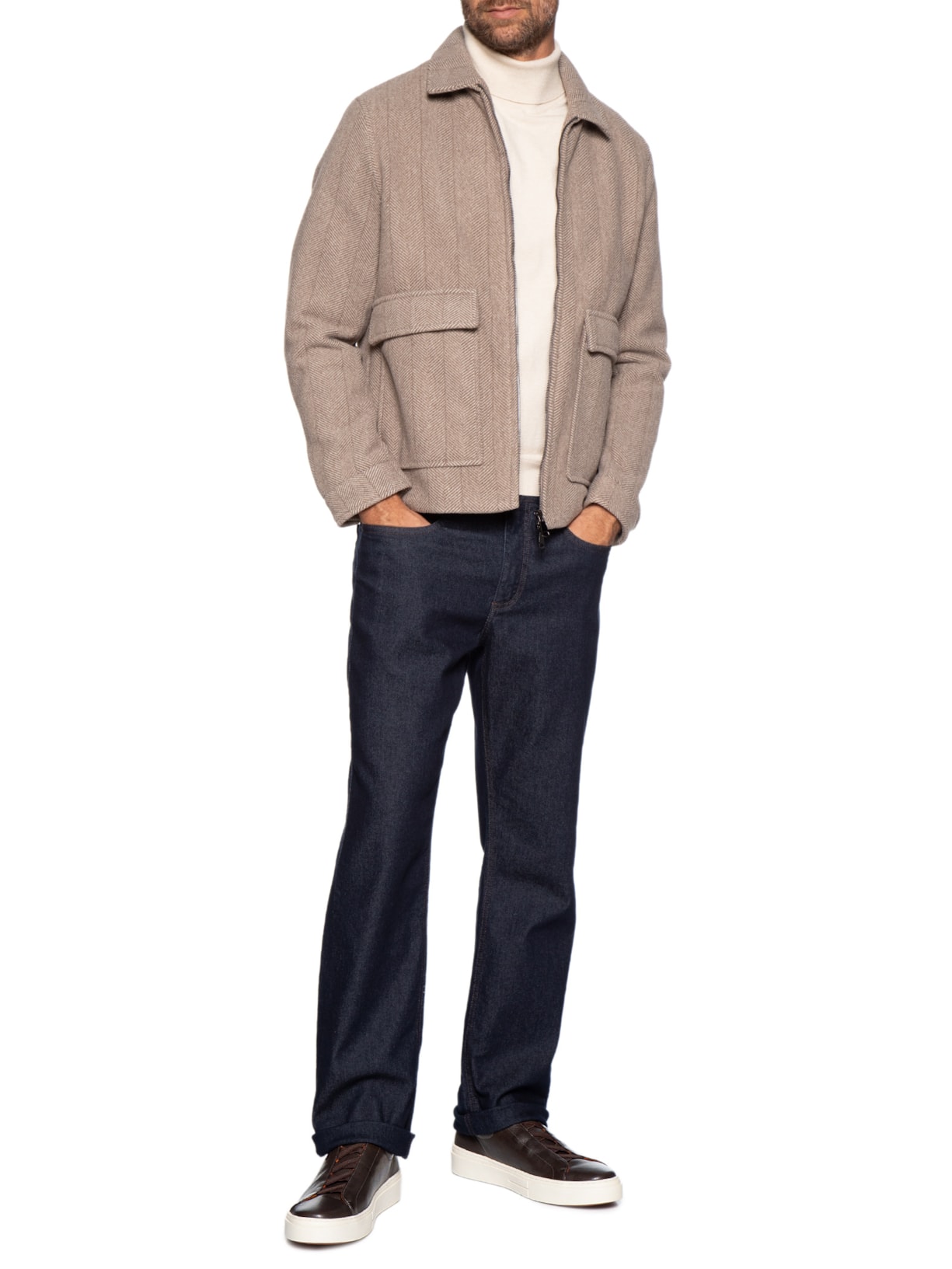 Tênis Masculino Slip On Em Couro Legítimo Marrom '2 Essential