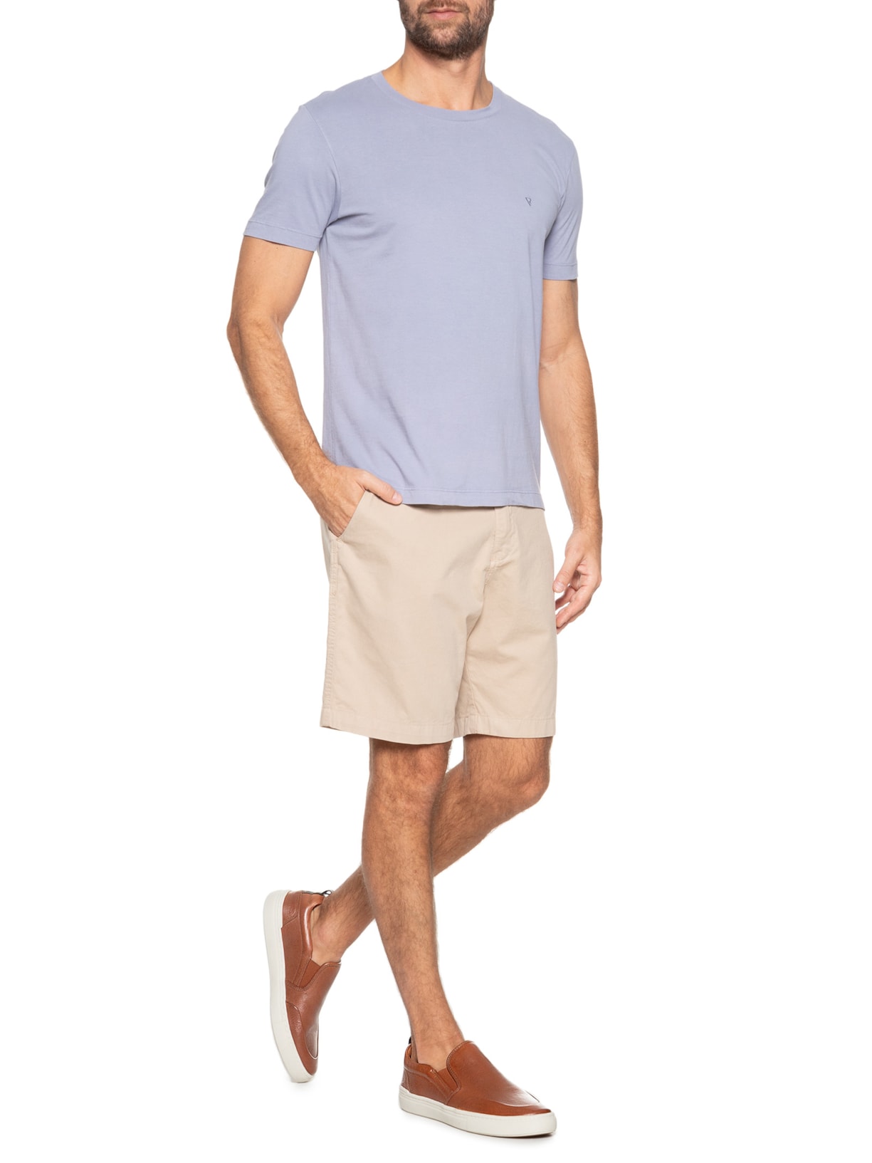 Tênis Masculino Slip On Em Couro Marrom '2 Essential