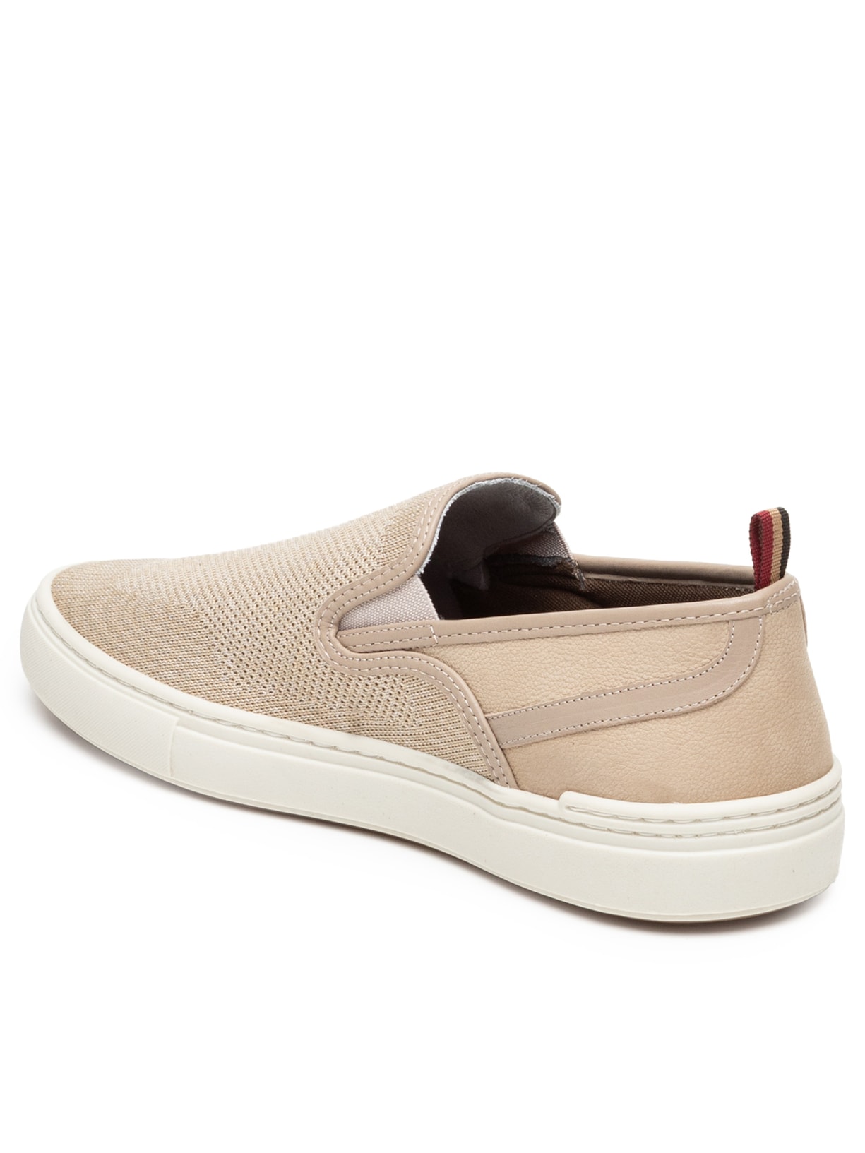 Tênis Masculino Slip On Em Malha Bege '2 Essential