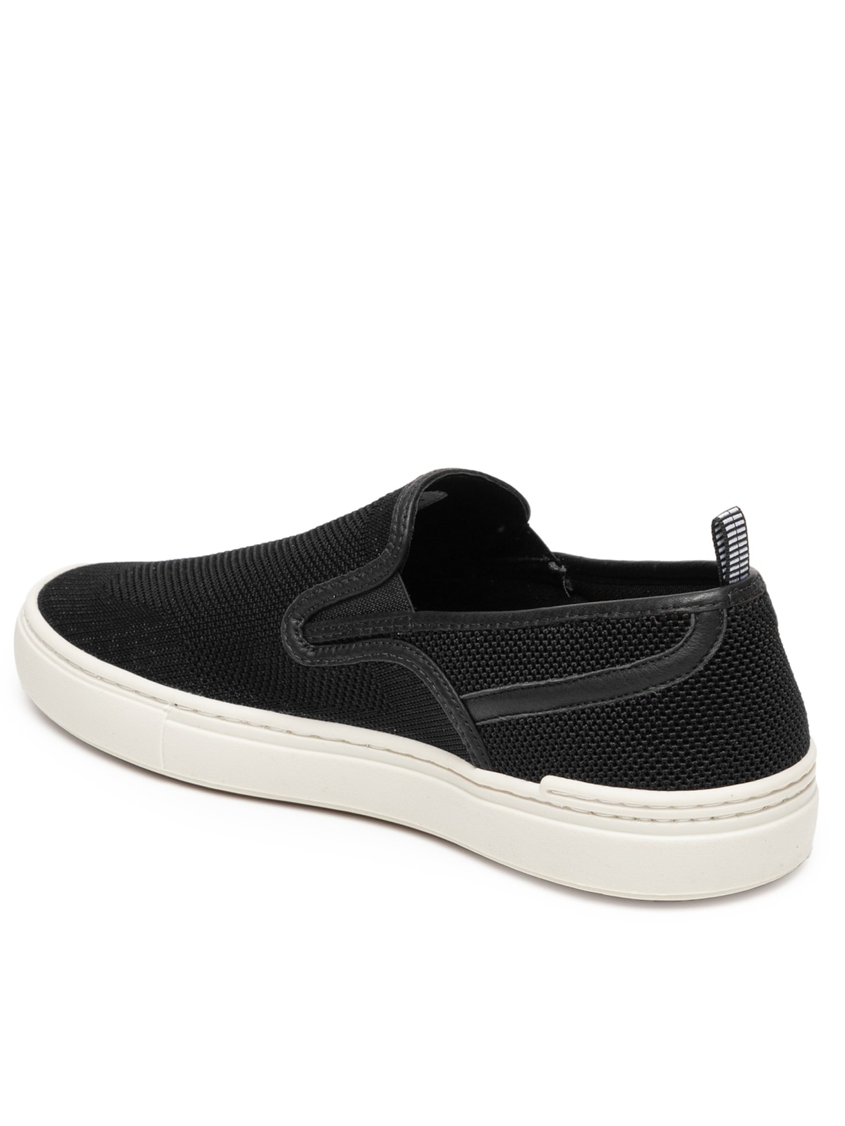Tênis Masculino Slip On Em Malha Preto '2 Essential