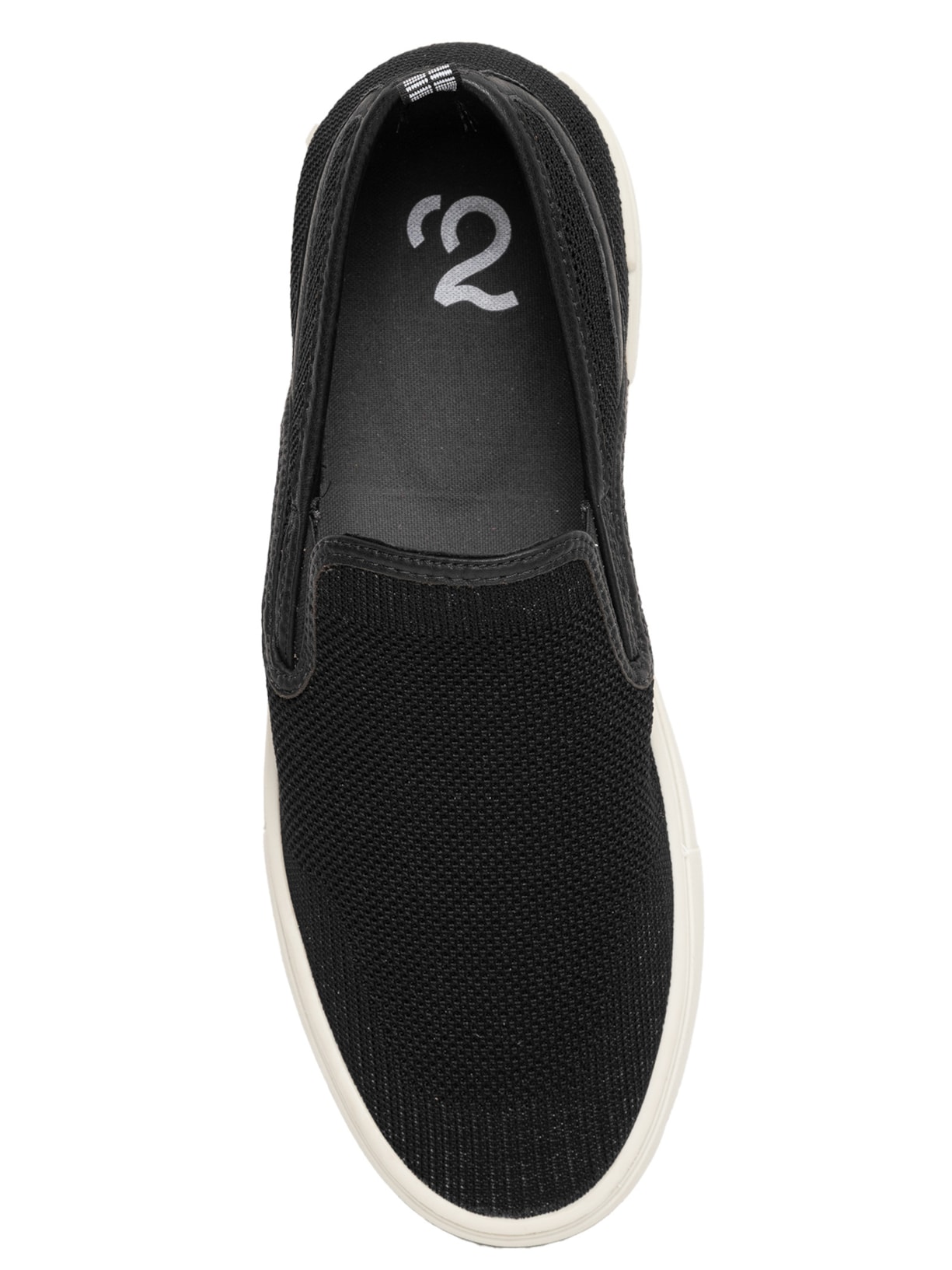 Tênis Masculino Slip On Em Malha Preto '2 Essential