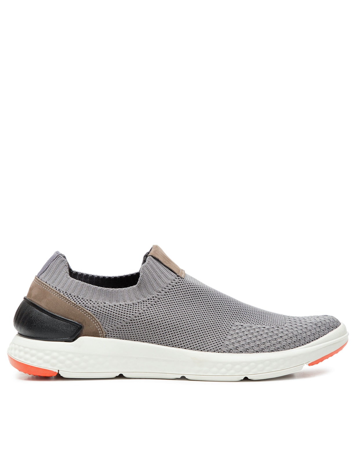 Tênis Masculino Slip On Malha - Cinza
