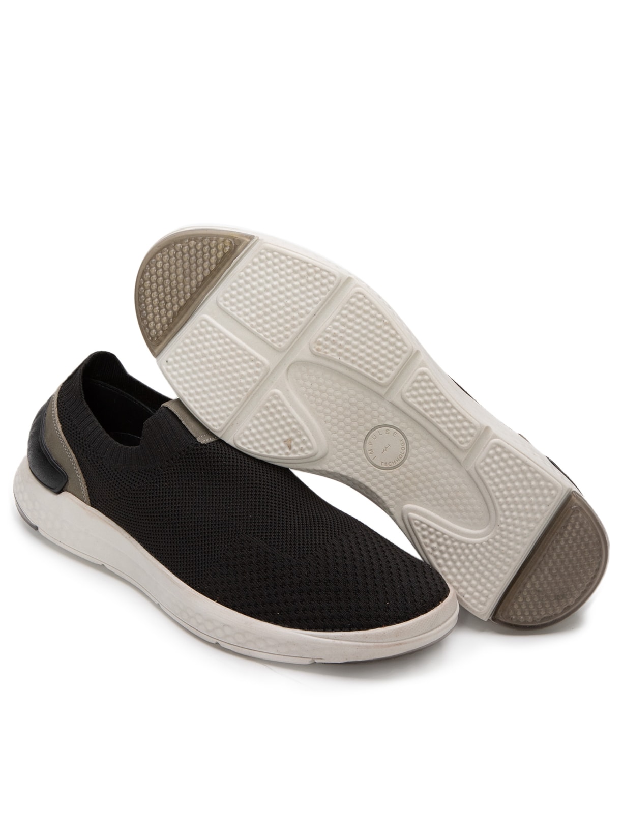 Tênis Masculino Slip On Preto '2 Essential