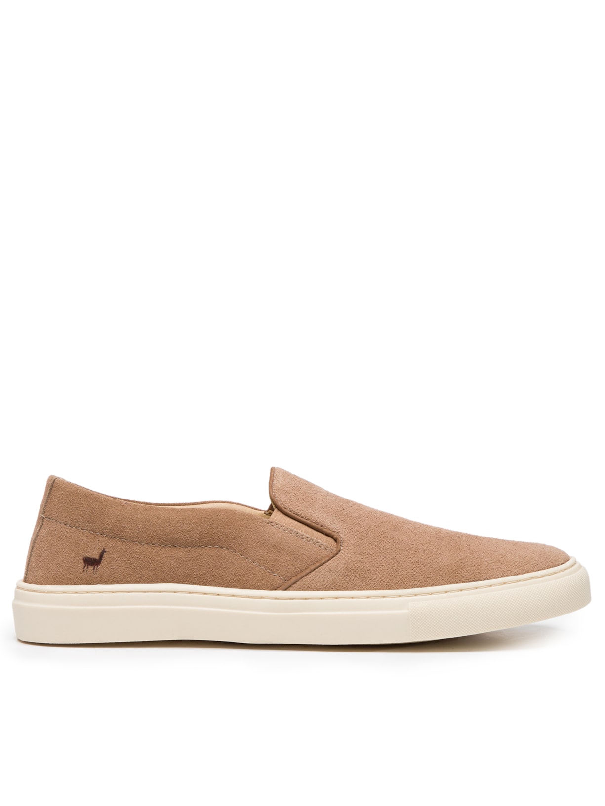 Tênis Masculino Slip On Textura - Marrom