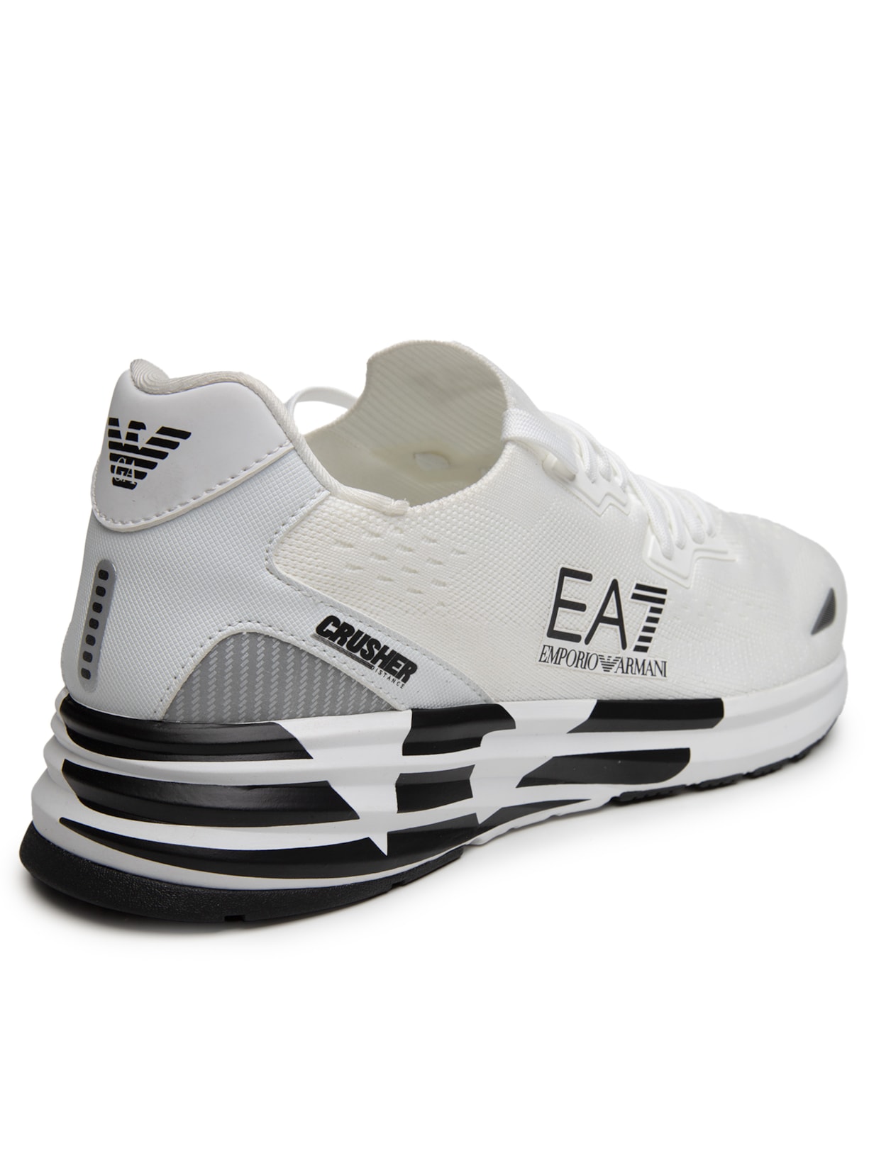 Tênis Masculino Sneaker Crusher Distance Knit 2.0 Branco Ea7 Emporio Armani