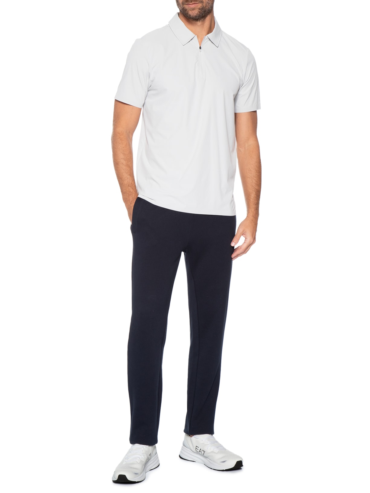 Tênis Masculino Sneaker Crusher Distance Knit 2.0 Branco Ea7 Emporio Armani