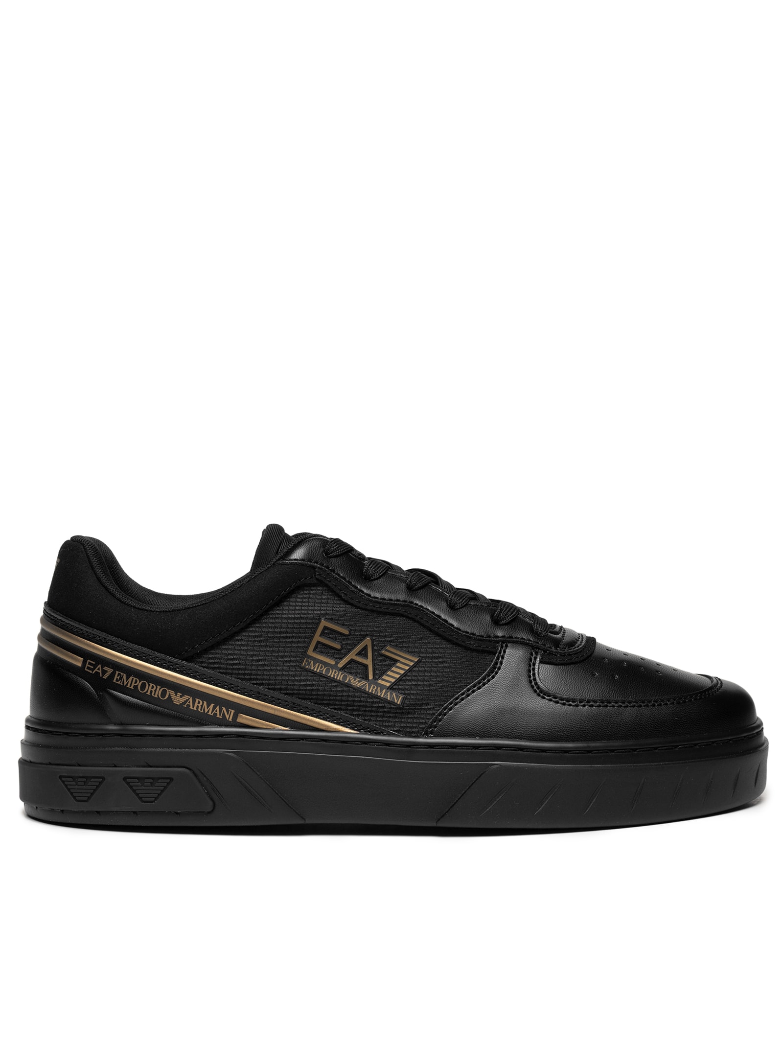 EA7 Empório Armani - Tênis Masculino Sneaker Premium Court - Preto