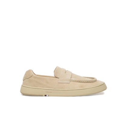 Tênis Masculino Soho Slip On Camurça - Bege