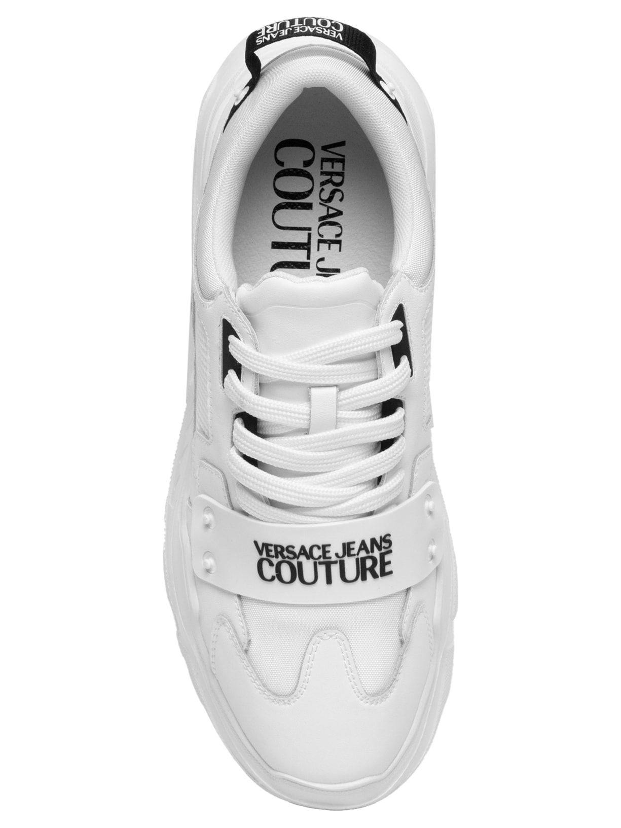 Tênis Masculino Speedtrack SC4 Com Aplique Branco Versace Jeans Couture