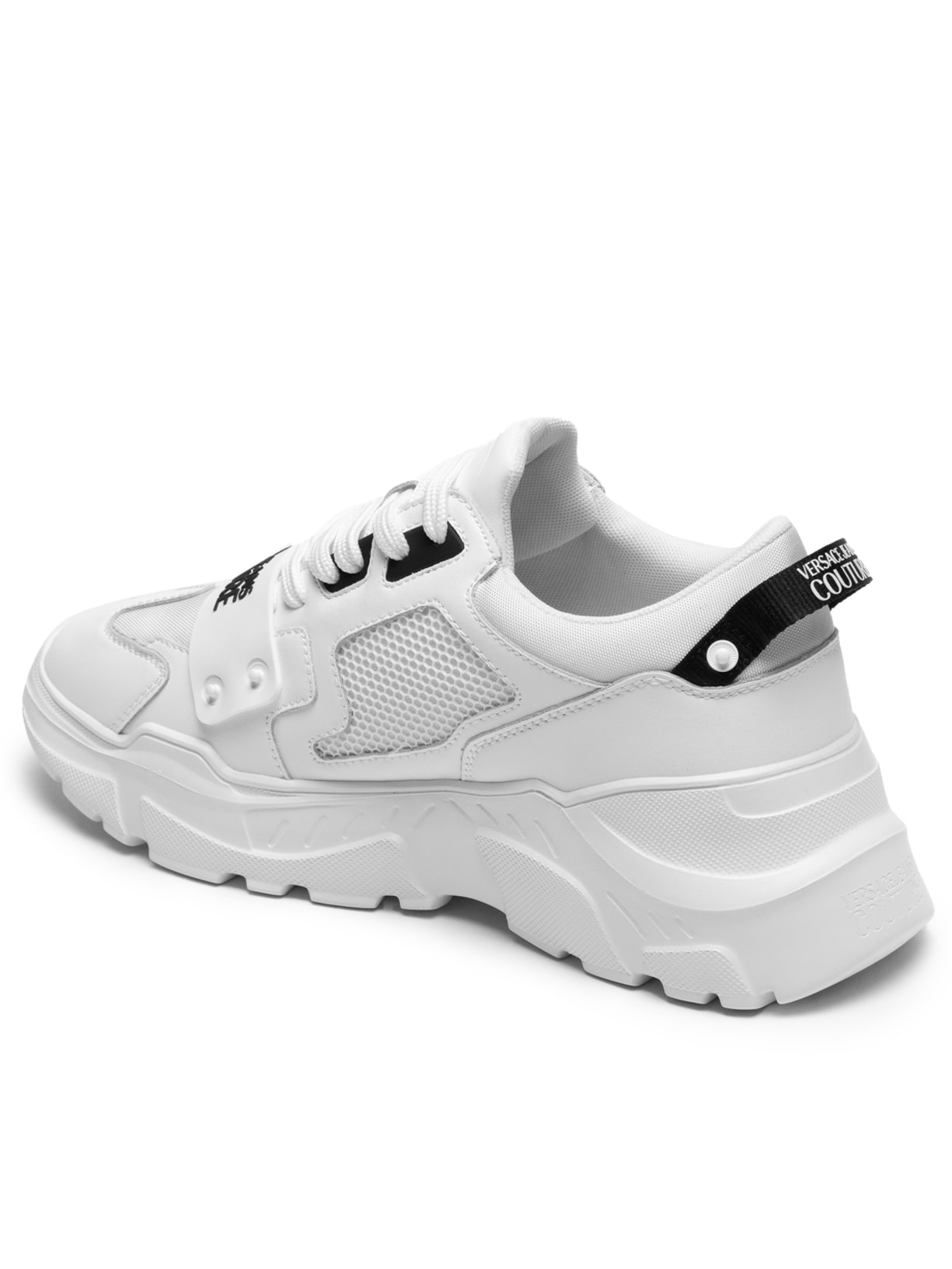 Tênis Masculino Speedtrack SC4 Com Aplique Branco Versace Jeans Couture