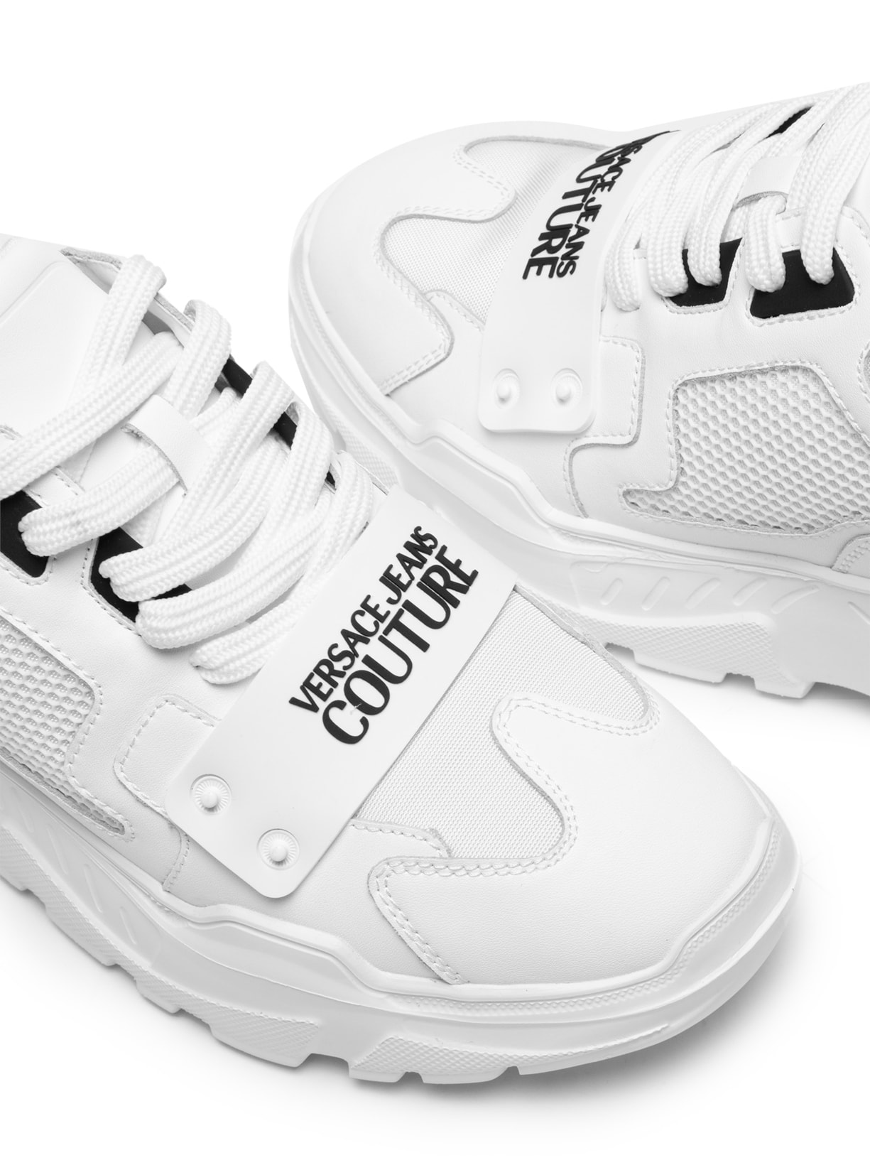 Tênis Masculino Speedtrack SC4 Com Aplique Branco Versace Jeans Couture