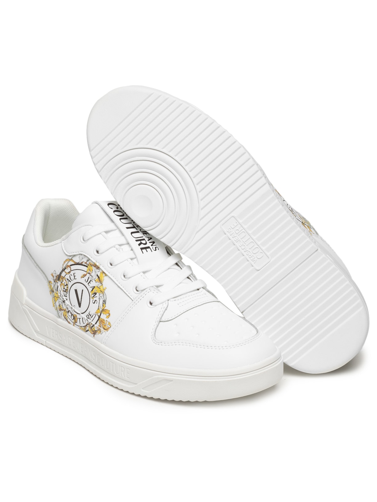 Tênis Masculino Starlight SJ1 Logo Lateral Branco Versace Jeans Couture