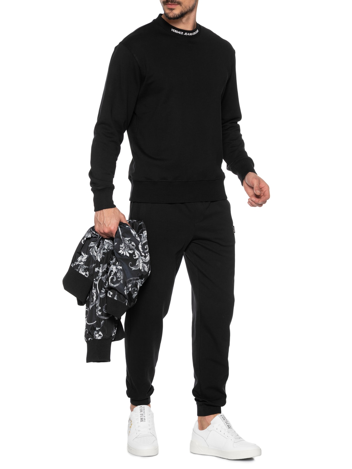 Tênis Masculino Starlight SJ1 Logo Lateral Branco Versace Jeans Couture