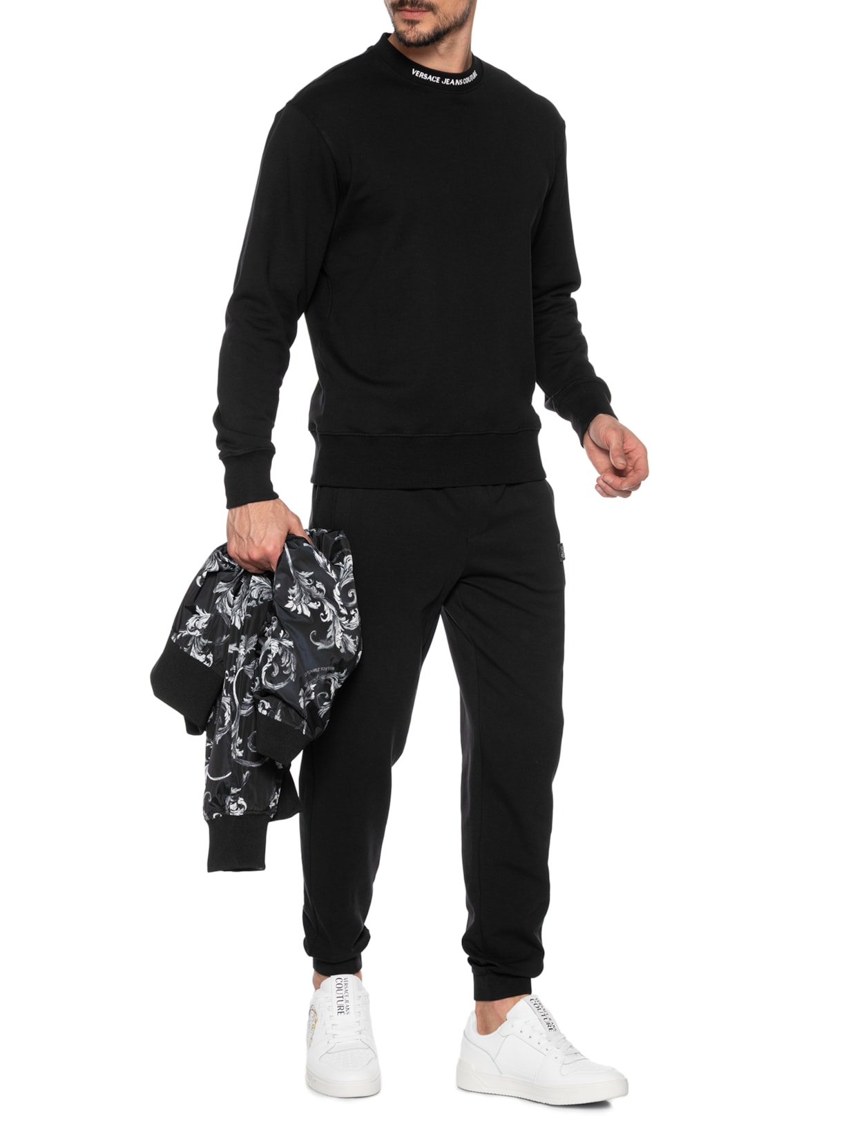 Tênis Masculino Starlight SJ1 Logo Lateral Branco Versace Jeans Couture