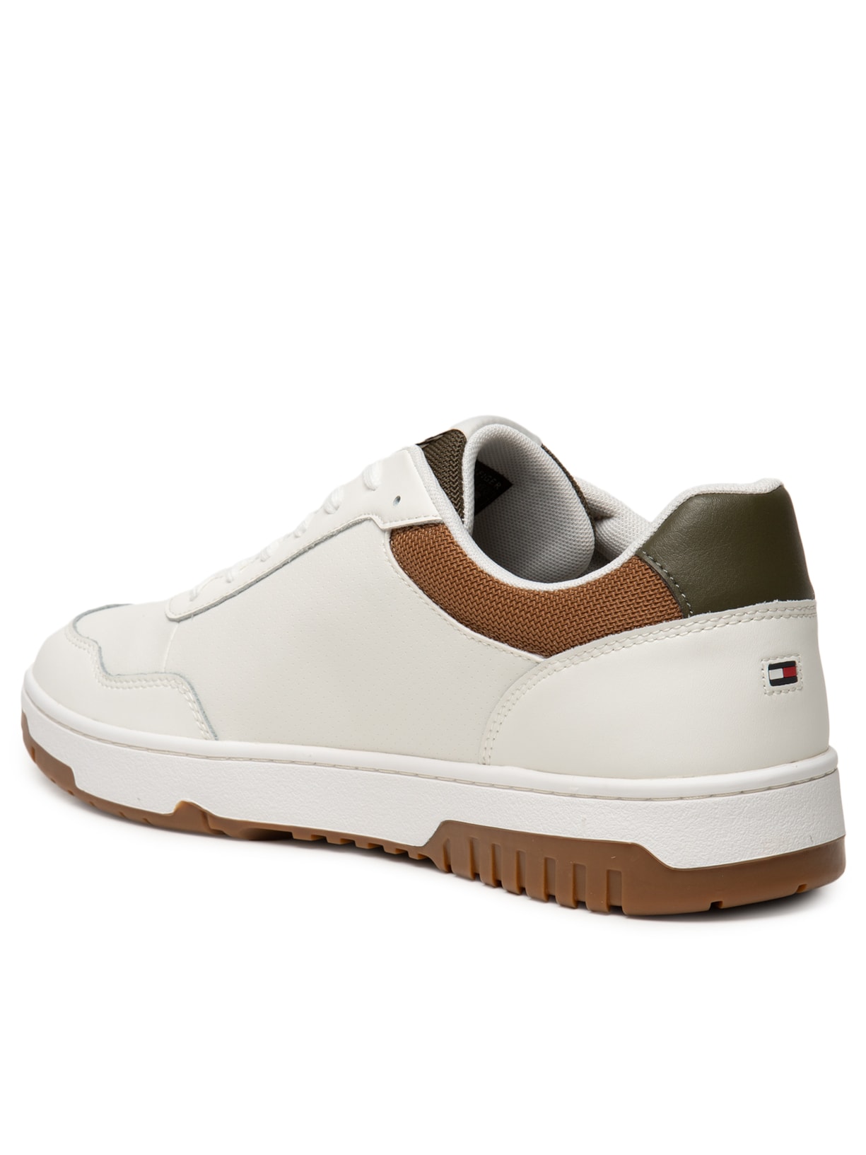Tênis Masculino Th Basket Core Lth Branco Tommy Hilfiger