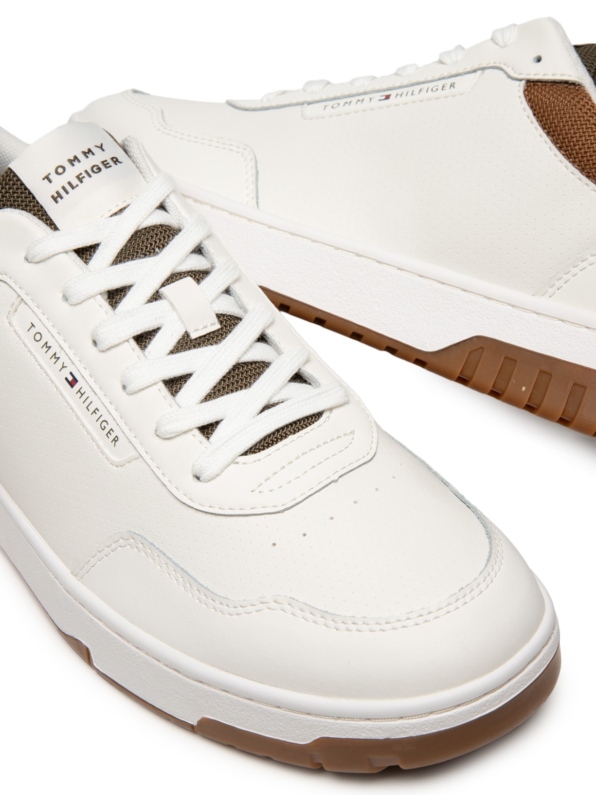 Tênis Masculino Th Basket Core Lth Branco Tommy Hilfiger