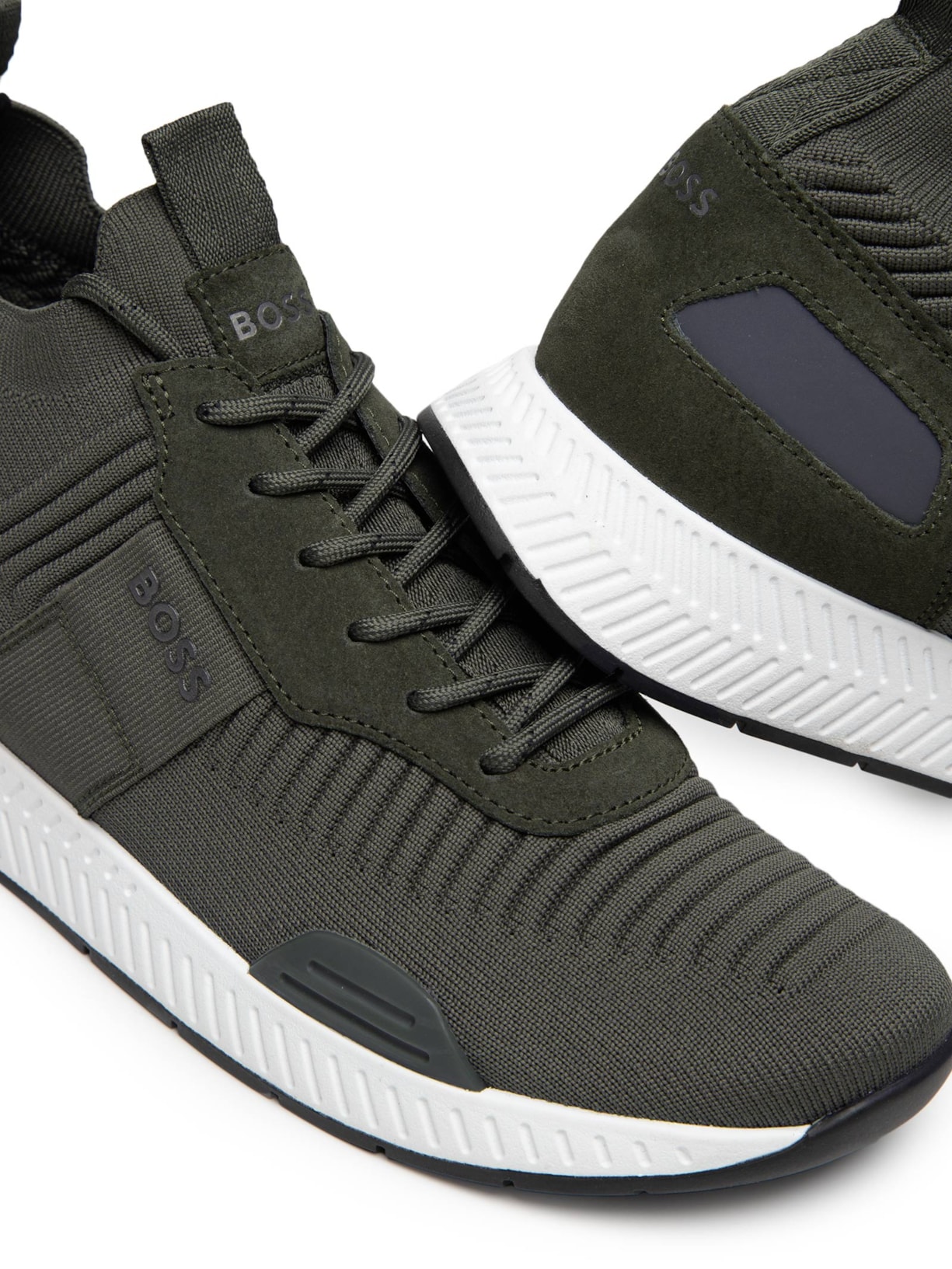 Tênis Masculino Titanium Runn Knst Verde Boss
