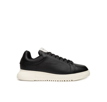 Tênis Masculino Tumbled Leather Calf - Preto