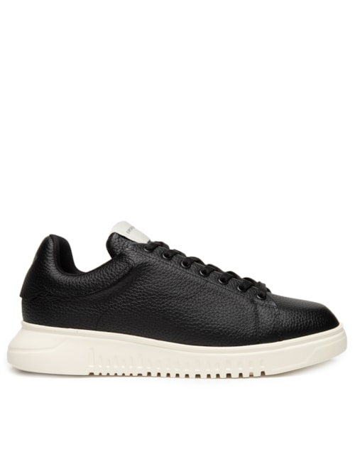 Tênis Masculino Tumbled Leather Calf - Preto
