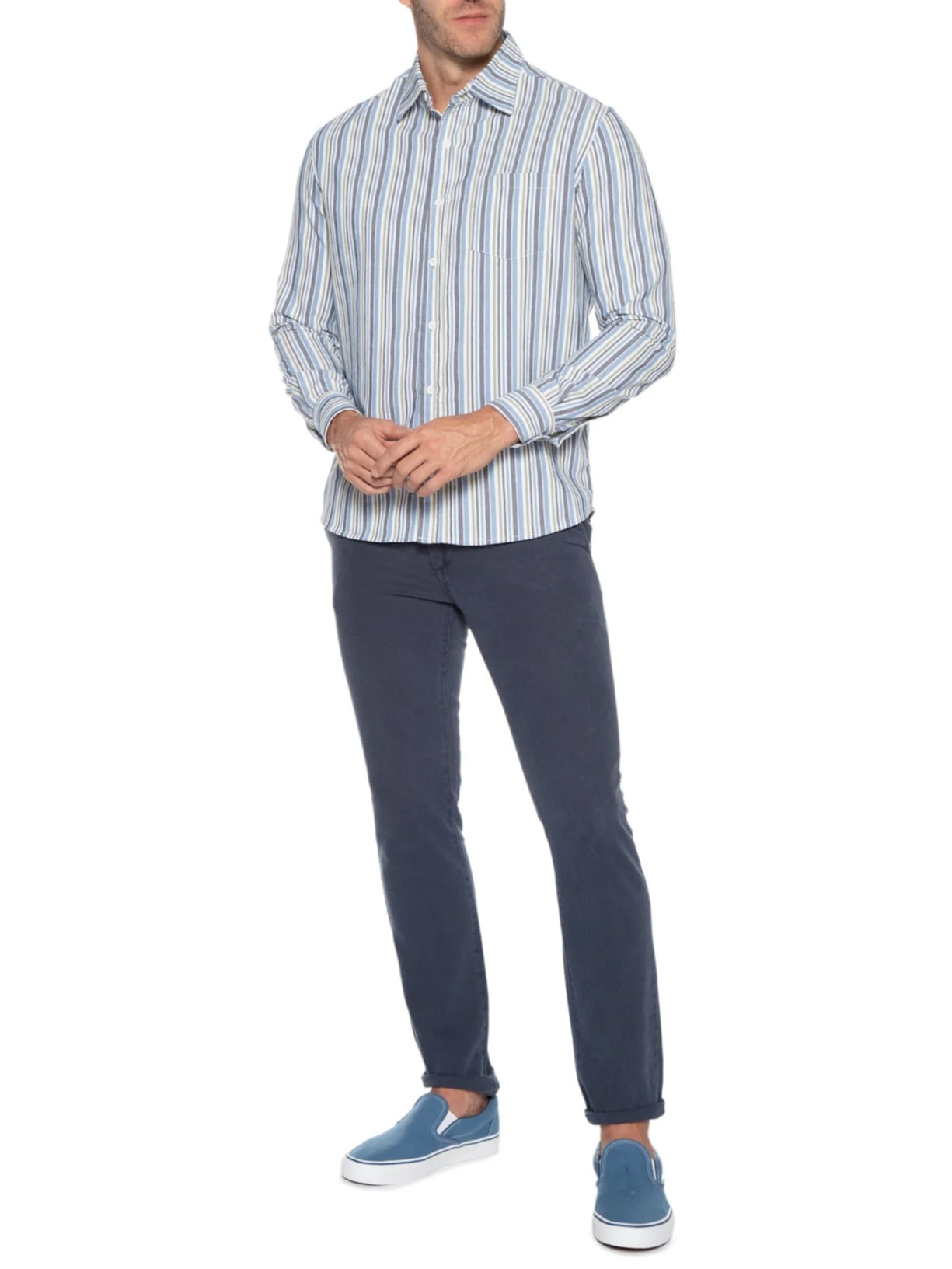 Tênis Masculino Ua Classic Slip On Azul Vans