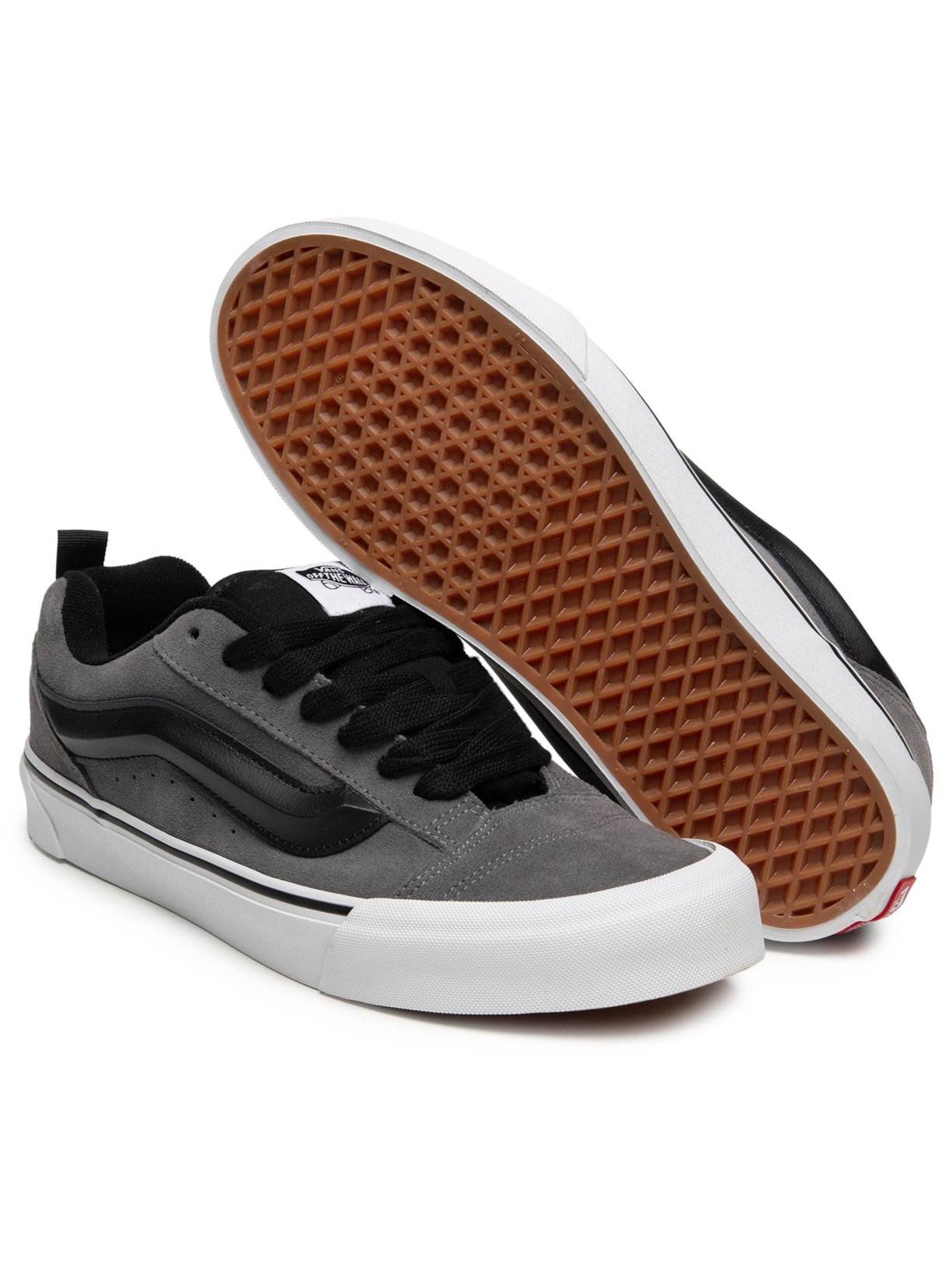 Tênis Masculino Ua Knu Skool Cinza Vans