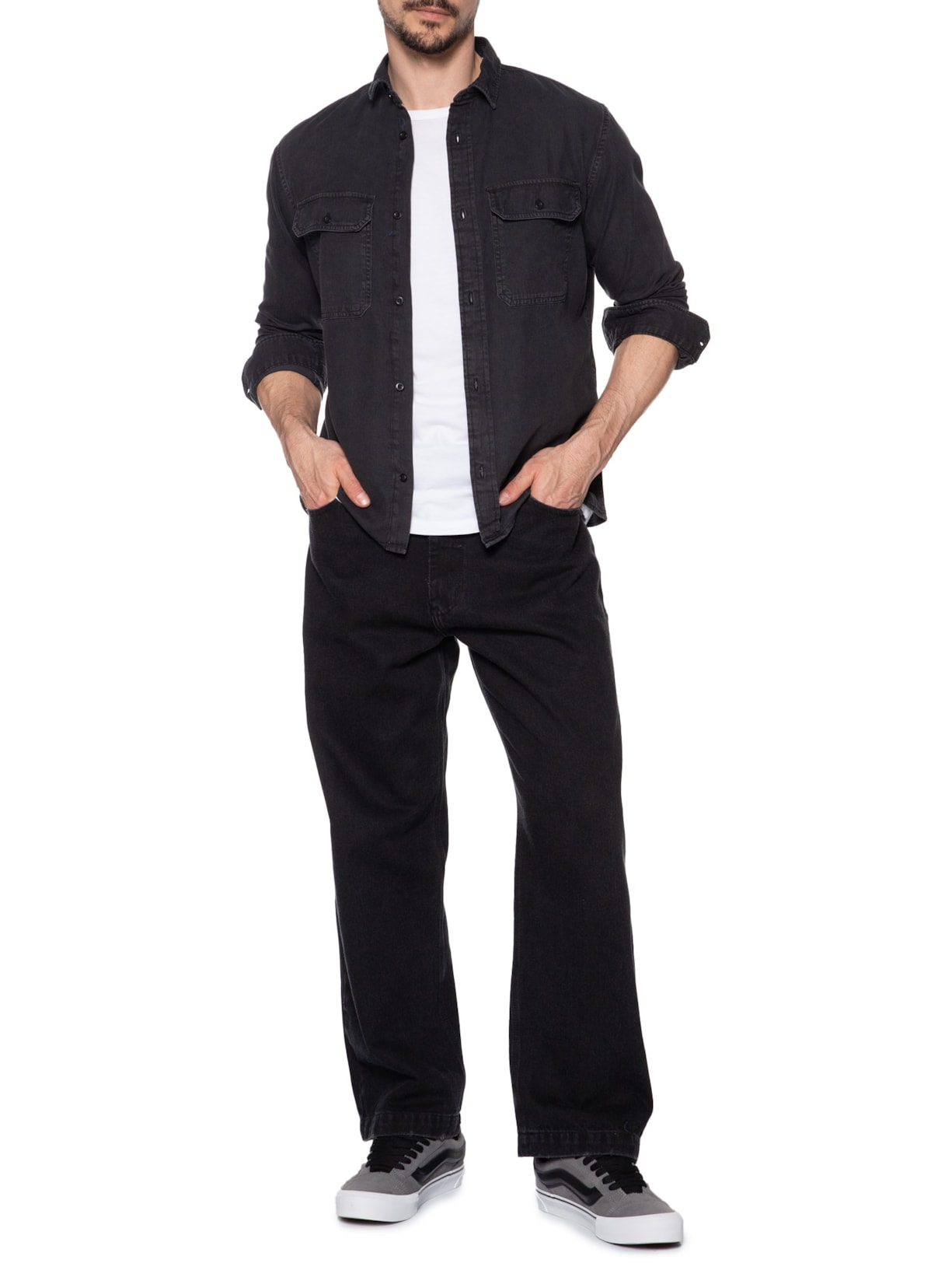 Tênis Masculino Ua Knu Skool Cinza Vans