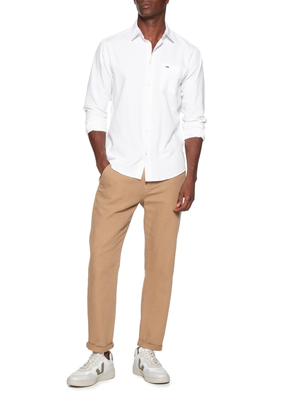 Tênis Masculino V-90 B-Mesh Branco Veja