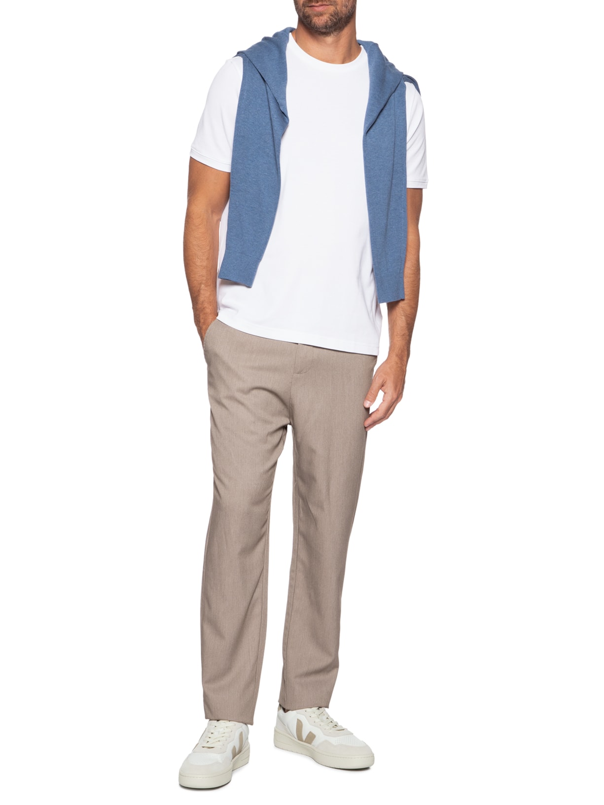 Tênis Masculino V-90 O.T. Leather Branco Veja