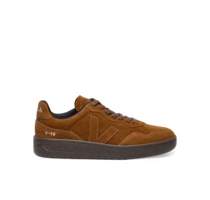 Tênis Masculino V-90 Suede - Marrom