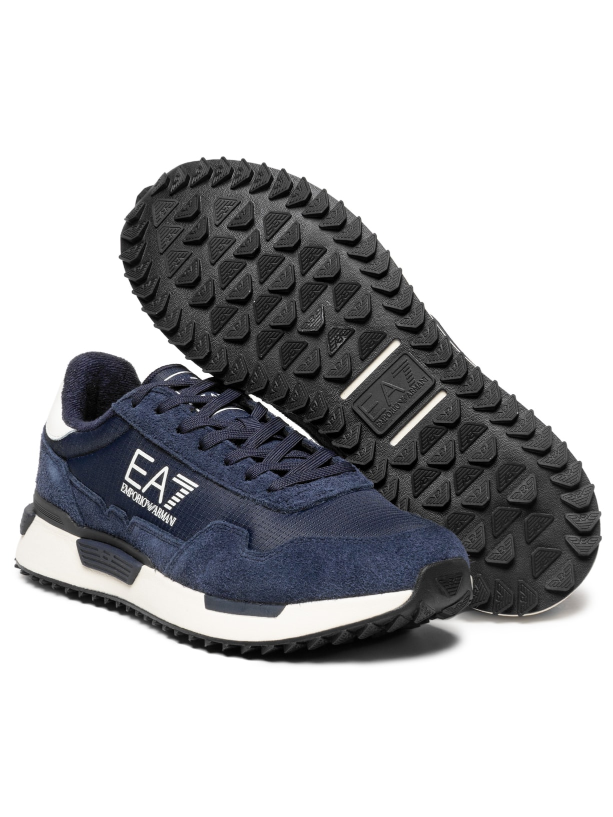 Tênis Masculino Vintage Runner Azul Ea7 Emporio Armani