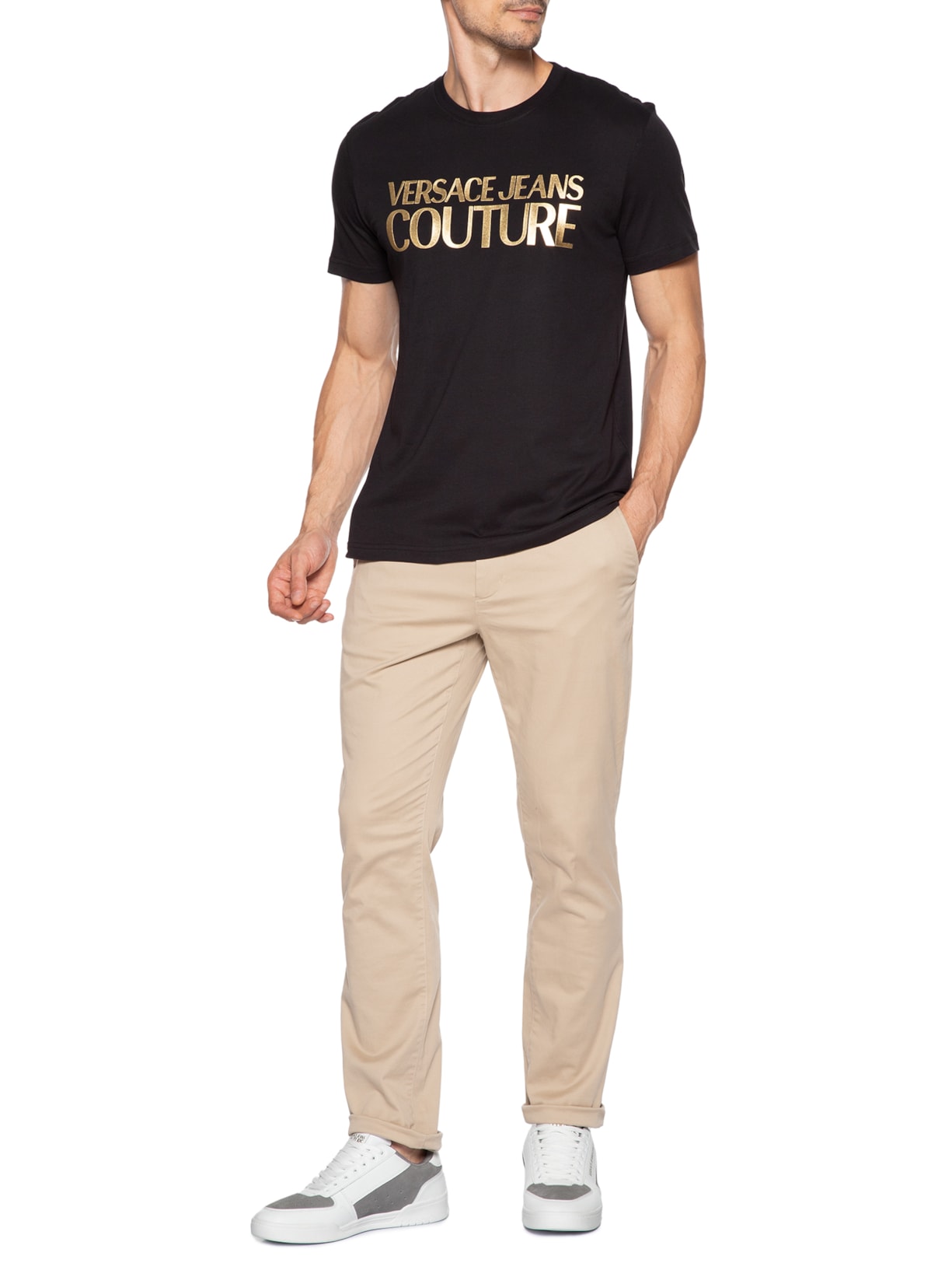 Tênis Masculino Vjc Fondo Brooklyn Sd4 Branco Versace Jeans Couture