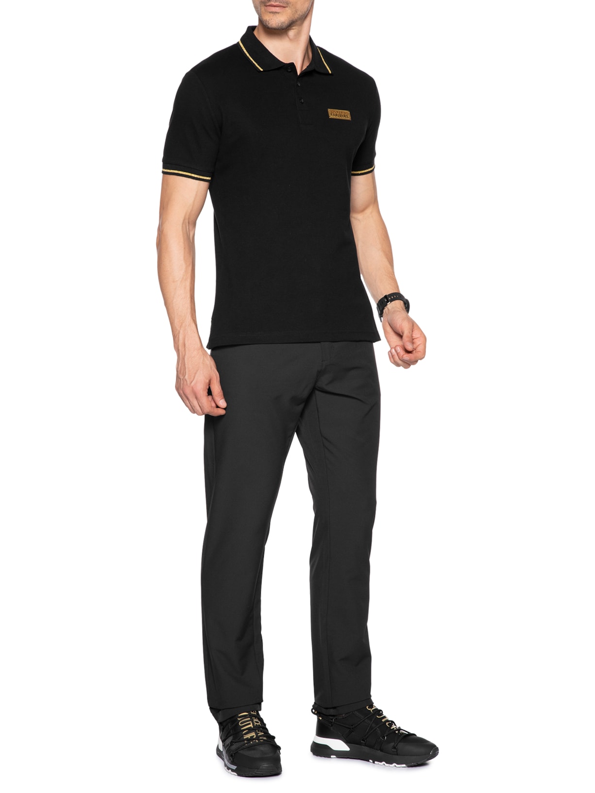 Tênis Masculino Vjc Fondo Dynamic Dis. Sa6 Preto Versace Jeans Couture