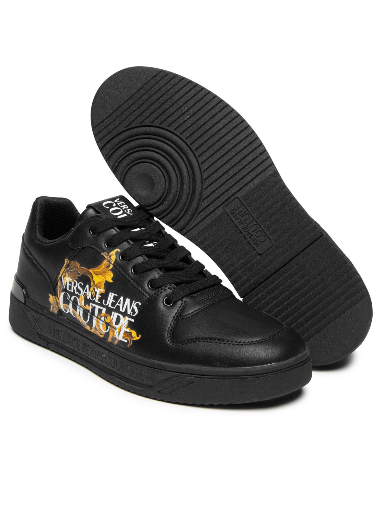 Tênis Masculino Vjc Fondo Starlight Sj5 Preto Versace Jeans Couture