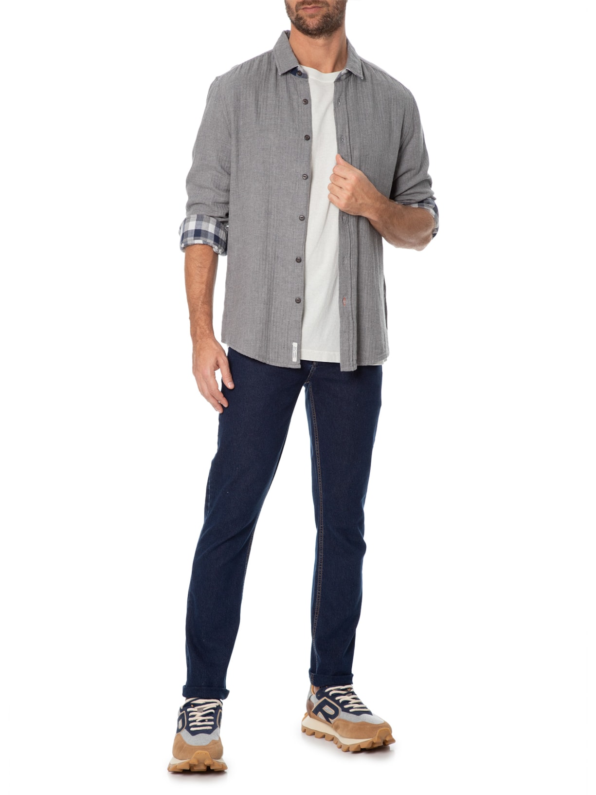 Tênis Masculino Yankee Leather Limited Cinza Reserva Go