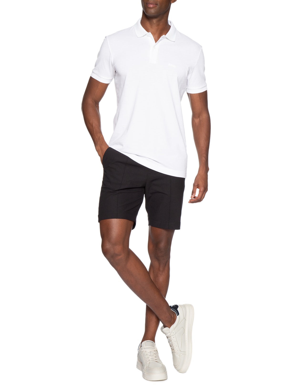 Tênis Masculino Zar Light Tumbled MFA+Air Mesh – Branco Emporio Armani