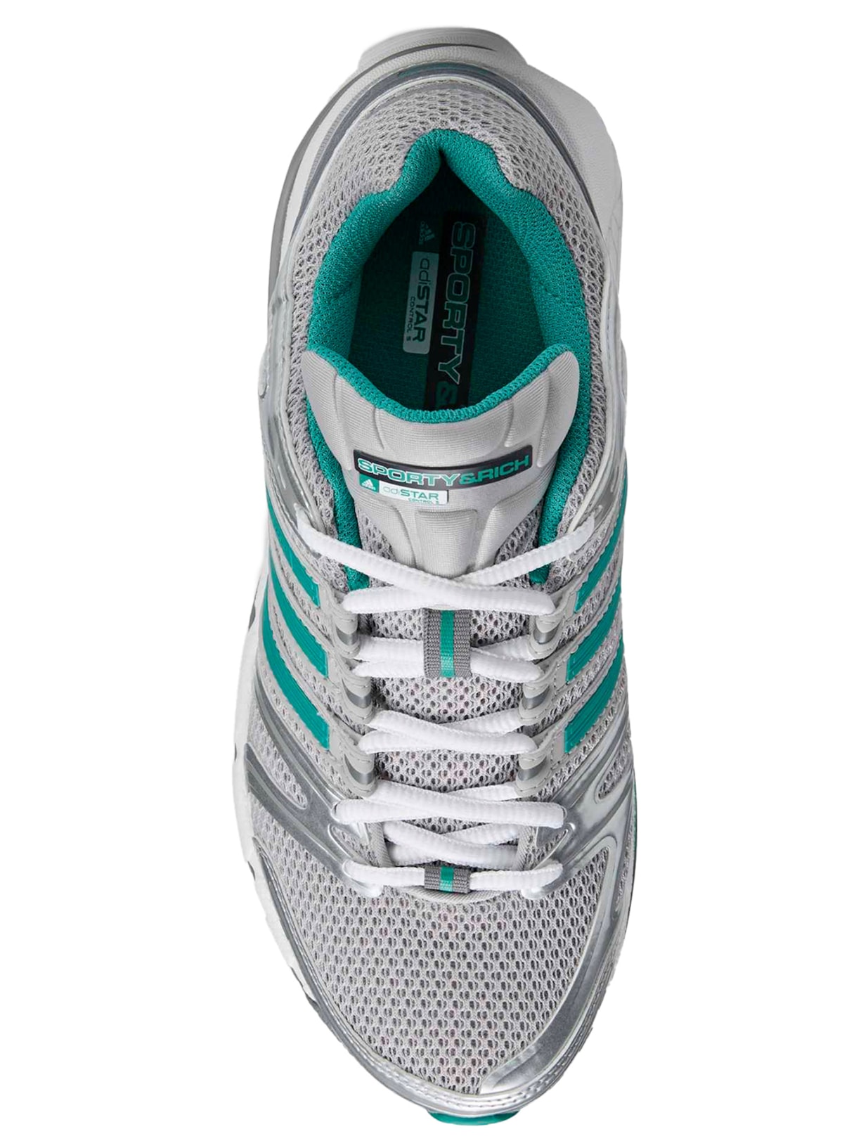 Tênis Unissex Adistar Control 5 S&R Prateado Sporty & Rich X Adidas