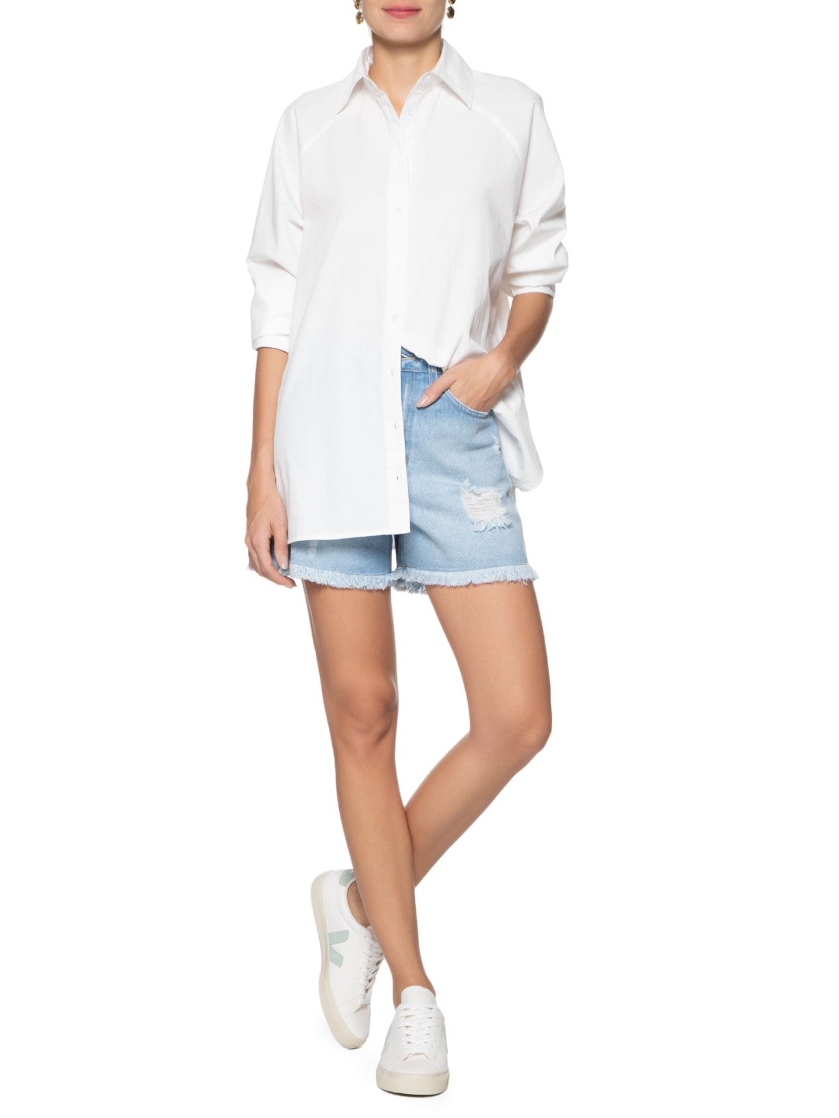 Tênis Unissex Campo Chromefree Branco Veja