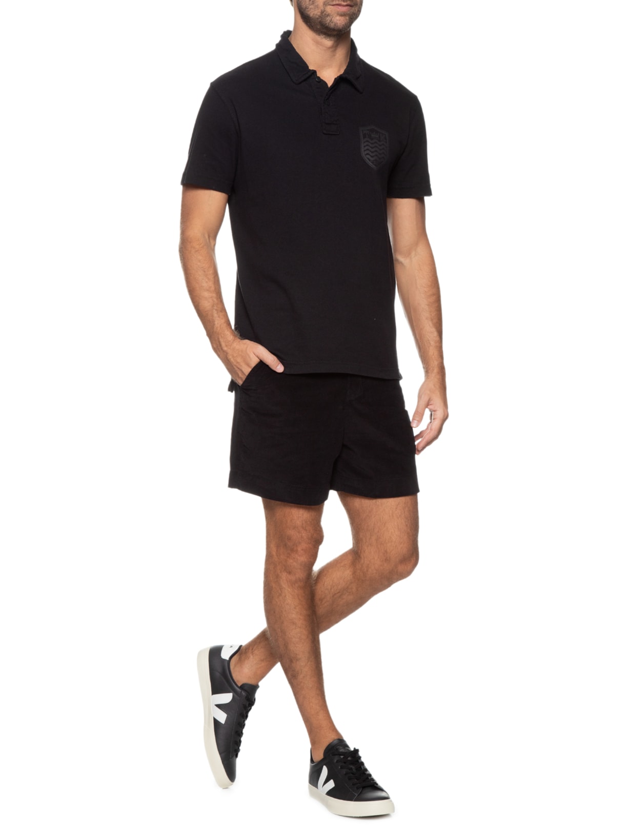 Tênis Unissex Campo Leather ChromeFree Preto Veja