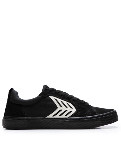 Tênis Unissex Catiba Pro Skate Suede And Canvas Ivory - Preto