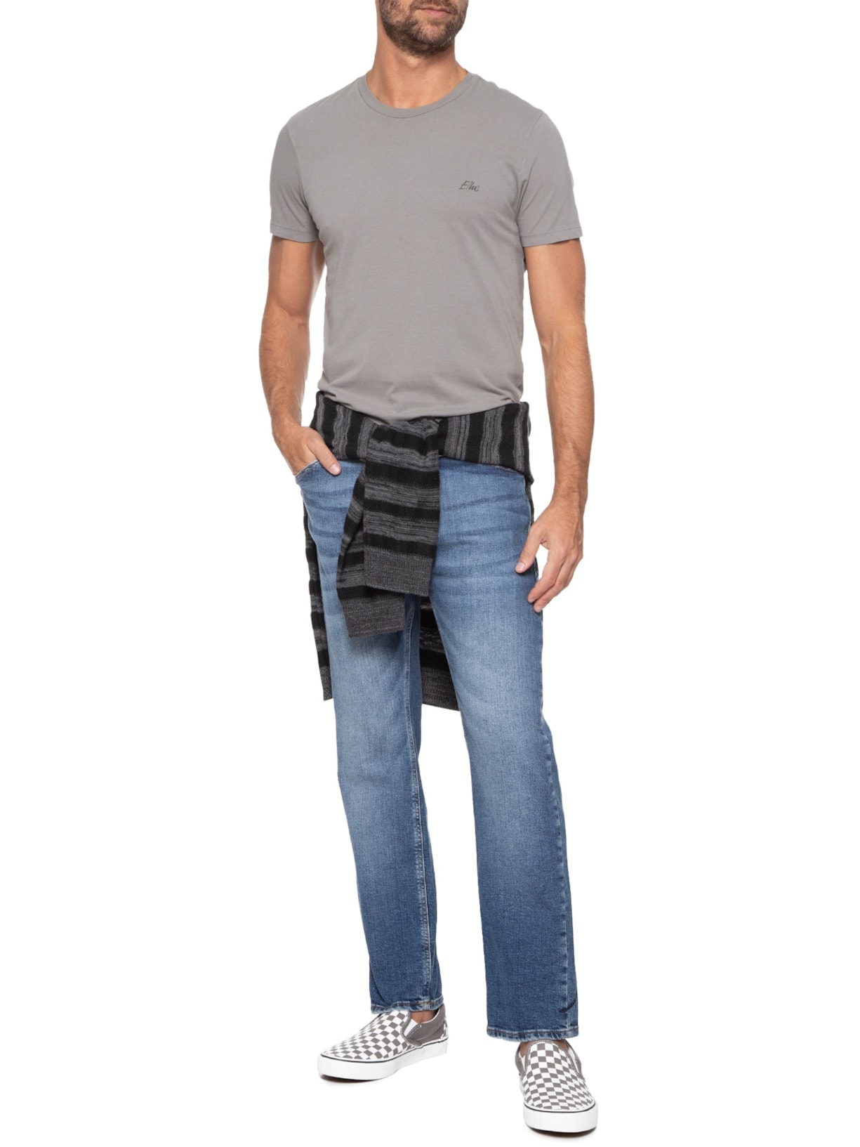 Tênis Unissex Classic Slip On Cinza Vans