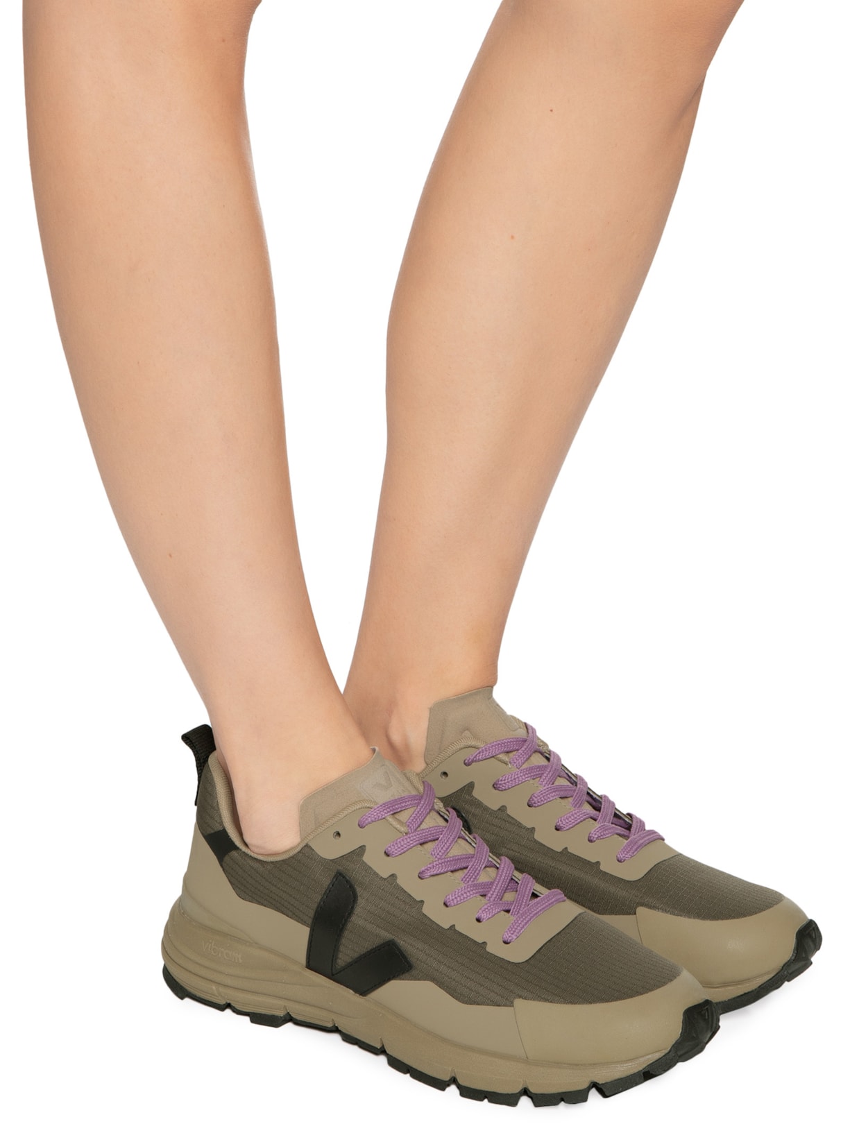 Tênis Unissex Dekkan Ripstop Kaki Black Bege Veja